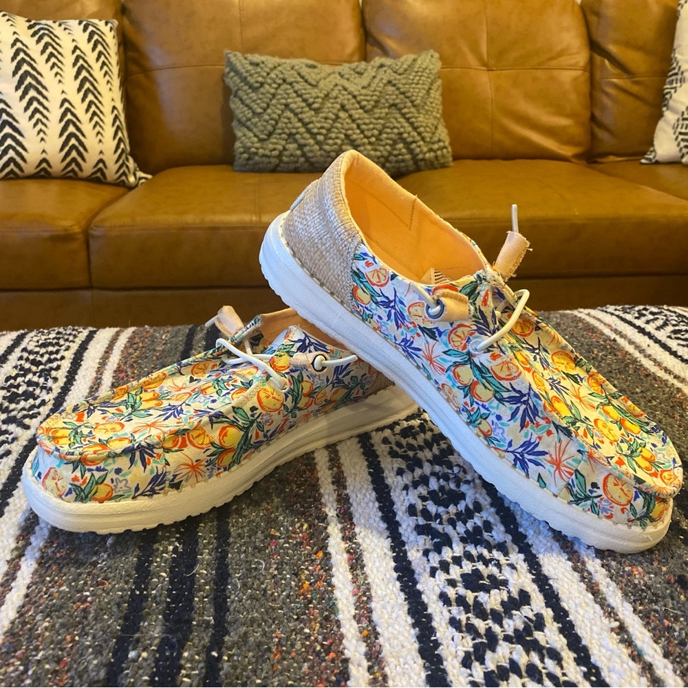 Hey Dude Multi-Color Floral Shoes